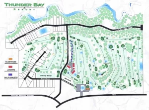 Thunder Bay Resort homesites map